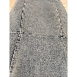 Iris Acid Wash Denim Mini Dress Spaghetti Strap V Neck Zip Back Women Size M Y2K thumbnail 3