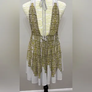 Free People Eloise Mini Dress – Boho Floral Festival Style | Size Large thumbnail 6