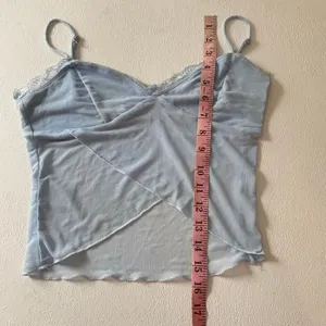 Edikted Blue Lace Mesh Wrap Cami Top Size Small Y2K Fairy Grunge thumbnail 7