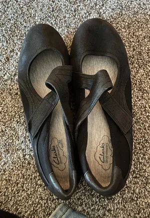 New Clarks Cloudsteppers black Sillian Bella shoes 9 1/2W thumbnail 1