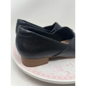 CLARKS Juliet Palm Loafers Womens 6 Black Leather Slip On Comfort Almond Toe NWT thumbnail 2