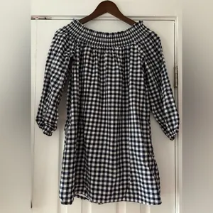 Abercrombie & Fitch Black and White Gingham Mini Dress‎ thumbnail 2