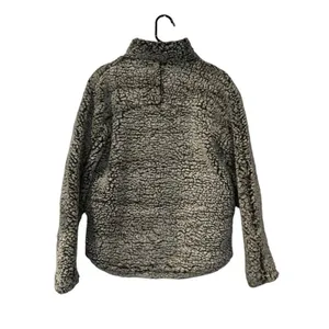 Altar’d State Jacket Womens Small Gray Sherpa Fleece 1/4 Zip‎ Pullover thumbnail 4
