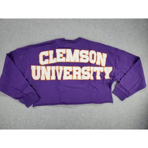 Womens Clemson Tigers Laurels Crop‎ Long Sleeve T-Shirt Spirit Jersey Sz SMALL thumbnail 10