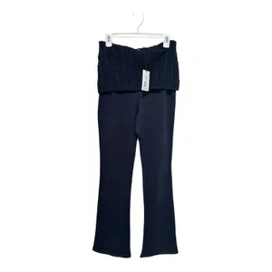 WeWoreWhat Cable Knit Rollover Pant Size L Flare leg Wide-leg design thumbnail 6