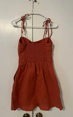 Burnt Orange Mini Dress thumbnail 4