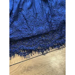 SUZANNE BETRO Navy Blue Lace Bodice Pleated Dress Women's Size XL -‎ NWT $100 thumbnail 4