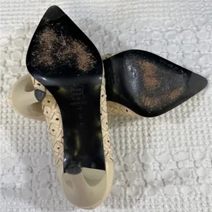 Via Spiga Women's Beige Leather Shoes/Heels Size 6M SKU 5134 thumbnail 5