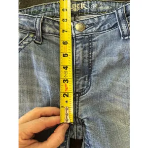 Wrangler Rock 47 Women's Blue Jeans Ultra Low Rise Sz‎ 30x34 Rodeo Cowgirl Denim thumbnail 9
