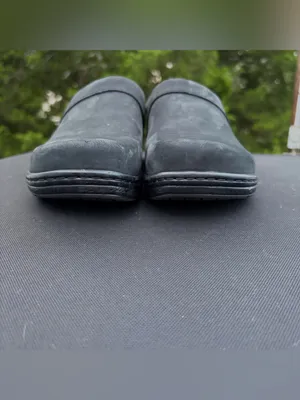 Klogs Footwear Mission Black Leather Slip Resistant Work Clogs Nursing Shoes 8.5 thumbnail 6