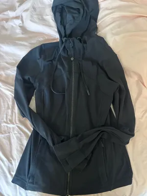 Lululemon define jacket black hooded size 8  thumbnail 1