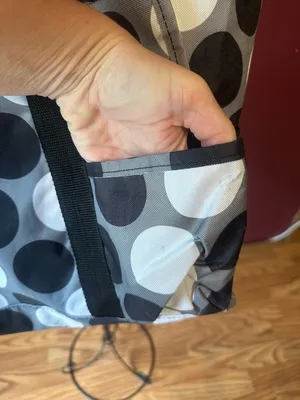 thirty-one Black and White Large Polka Dot Tote thumbnail 11