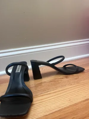 Steve Madden Heels Black Strappy 8 thumbnail 4