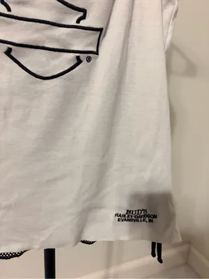 Harley-Davidson White Tank Top with Black Mesh Back thumbnail 3