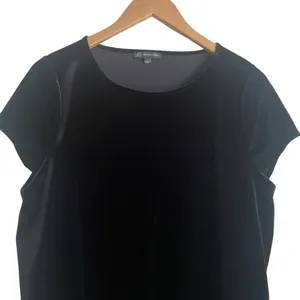 Adrianna Papell Women Gothic Dark Romantic Velvet Lace Top L Black‎ AD1S300230 M thumbnail 3