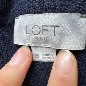 Loft terry quarter-zip pullover sweatshirt thumbnail 4