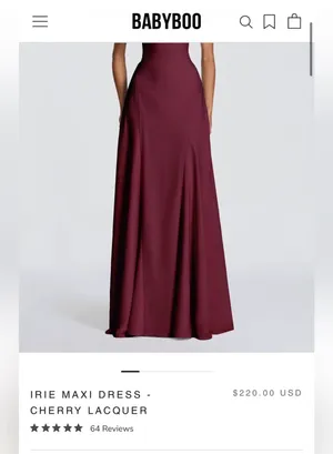 BABYBOO Irie Maxi Dress Cherry thumbnail 6