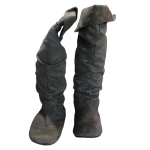 Kohl's Gray Suede Tall Boots Size 9 Medium thumbnail 4