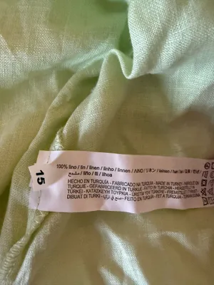 ZARA Green Linen Top thumbnail 3