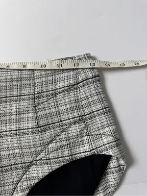 Free People "Keep It Brief Menswear" Micro Shorts - Black/White - Size 0 NWT thumbnail 6