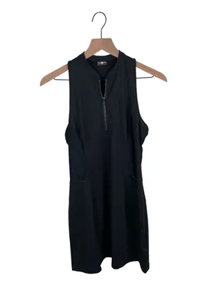 CALIA by Carrie Underwood Perforated Sleeveless Golf Dress Black Size Small thumbnail 2