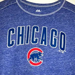 MLB Chicago Cubs Blue Short Sleeve Tee Size M thumbnail 2
