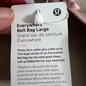 Lululemon Everywhere Belt Bag Large 2L Pink NWT 🌸🎀✨ thumbnail 10