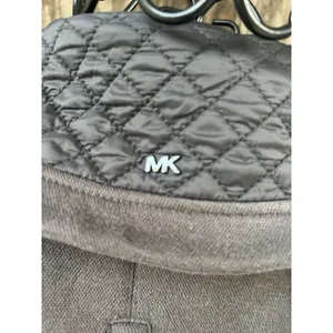 MICHAEL KORS Jacket Small Gray Voat Quilted‎ Full Zip Logo thumbnail 3