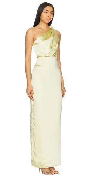 Lovers and Friends Bella Gown in Baby Yellow Small New Womens Maxi Dress thumbnail 3