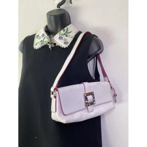 dooney and bourke mini purse white leather tote thumbnail 5