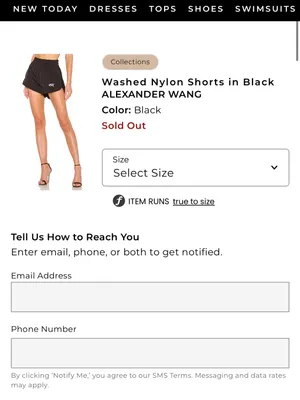 Alexander Wang washed nylon shorts thumbnail 2