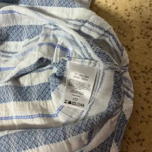 Columbia Fisherman Women's Striped Button Up Roll Tab Shirt Small‎ thumbnail 6