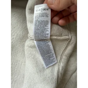 Athleta Cozy Karma Asym Pullover M/P Gray Heather Zip Neck Petite Sweatshirt thumbnail 6
