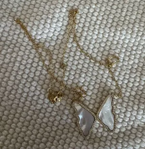 Butterfly Necklace Gold thumbnail 2