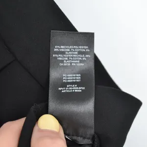 Aritzia Babaton Conan Cropped Trouser Pants Mid Rise Elastic Waist Black Size 6 thumbnail 6