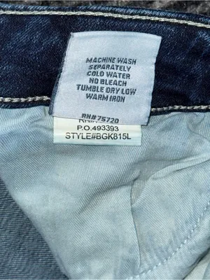 Buckle BKE Stella Slim Fit Low Rise Bootcut Stretch Jeans 25x33.5 LONG BGK815L thumbnail 10