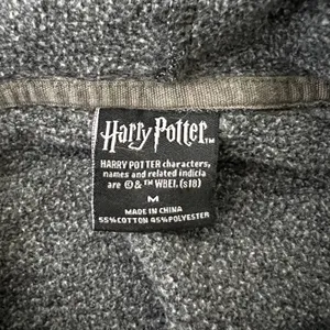 Harry Potter Hogwarts House Crest Gray Hooded Sweatshirt thumbnail 7