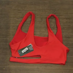NWT Wild Fable Womens Cut Out Longline Bralette Bikini Top 88181921 XS Red thumbnail 3