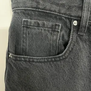 PacSun Womens Dad Jean Black High Rise Straight‎ Leg Button Fly Denim Size 28 thumbnail 2