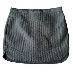 Madewell Mini Skirt Size 12 Black Silver Polka Dots Casual Work Classic City thumbnail 1