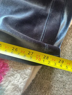 LOFT Gray Velvet Wide-Leg Pull On Pants - Women’s Size Small thumbnail 11