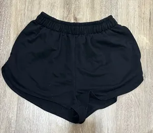 Black Women's Shorts - comfy lounge shorts thumbnail 1