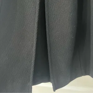 LOFT Ann Taylor Women’s Coat Wool Blend Black Textured Tie Size 4 Mid Length thumbnail 7