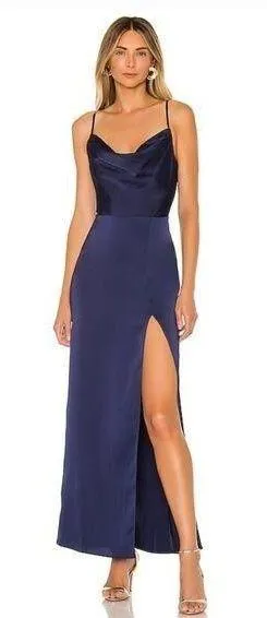 NBD Lila Gown in Blueberry Small thumbnail 1