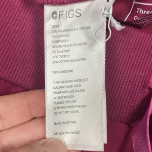 Figs Scrub Pants Women's XXS Tall Boston Slim Jogger NWOT Medical Dark Pink thumbnail 5