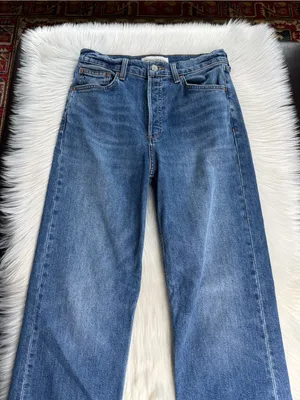 Aritzia Denim Forum The Arlo High Rise Straight Jeans thumbnail 3