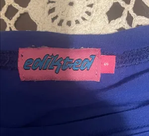 Edikted blue baby tee thumbnail 3