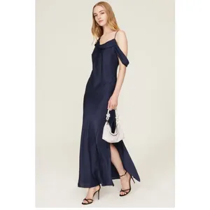 Fame & Partners Francoise Size 6 Satin Effect Maxi Dress thumbnail 3