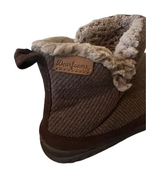 Dear foams Women’s James Woven Boot Slippers size 7-8 thumbnail 1