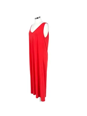 Kidsform Tank Maxi Beach Cover-up Dress Pink Size Large NWT Summer Casual thumbnail 6